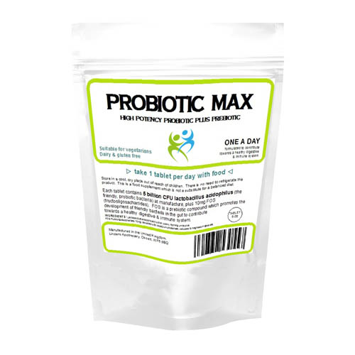 Probiotic Max (+prebiotic) 30 Tablets Zoom Health UK