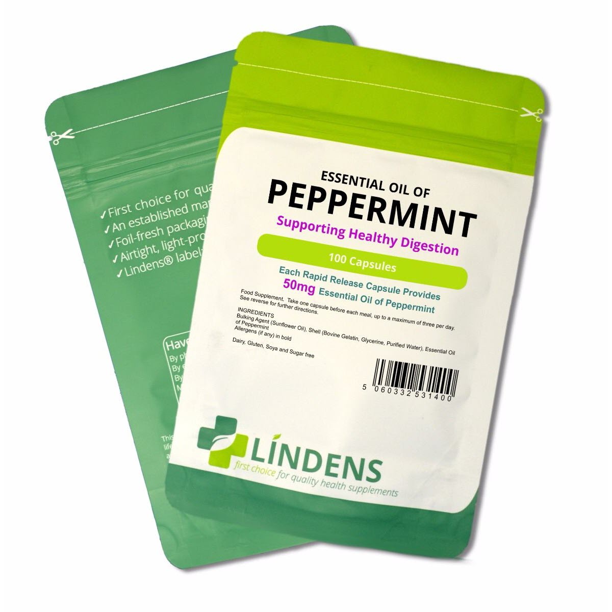 Peppermint Oil 50mg Capsules