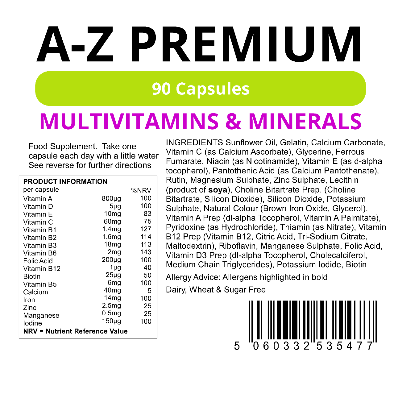 Multivitamin A-Z Premium Capsules