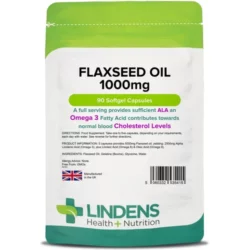 Flaxseed Oil 1000mg Capsules – 90 Softgels