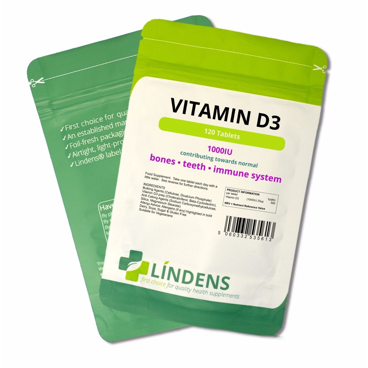 Vitamin D3 25mcg (1000 IU) Tablets