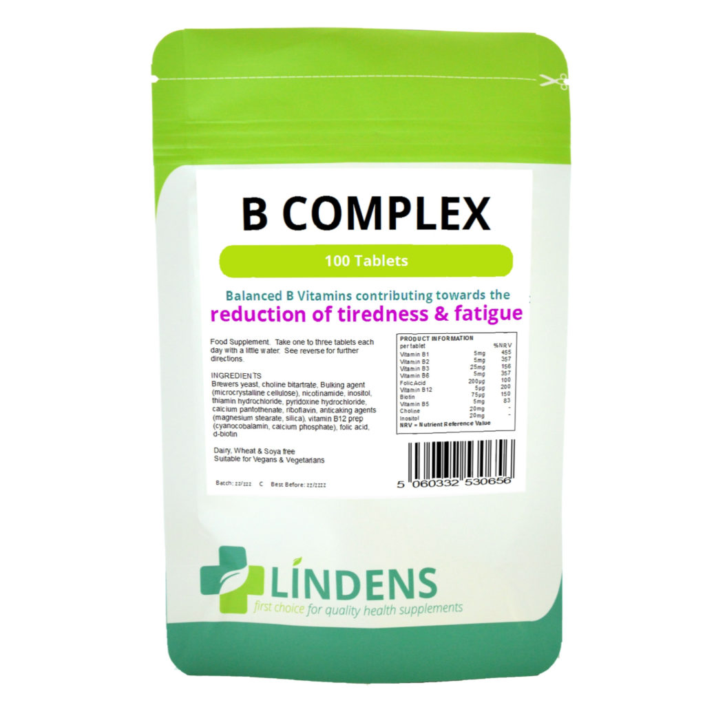 Vitamin B Complex Tablets (100 Tablets) Zoom Health