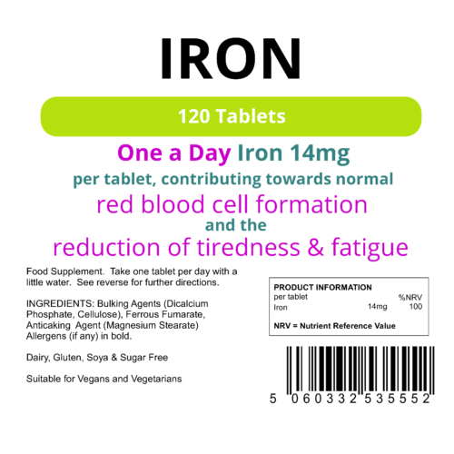 Iron Tablets 14mg Zoom Health