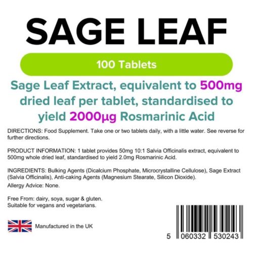 sage leaf tablets