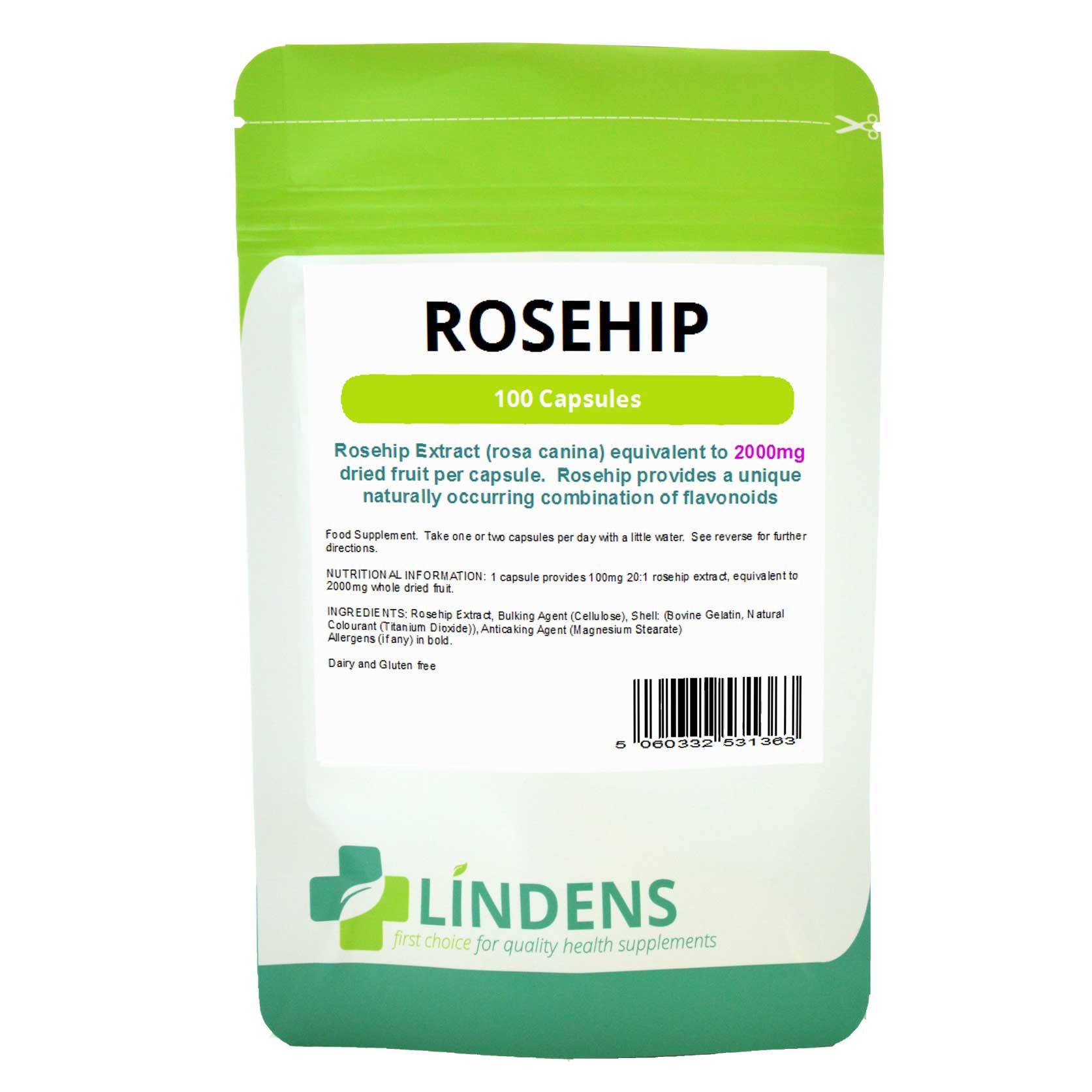 Rosehip 2000mg Capsules