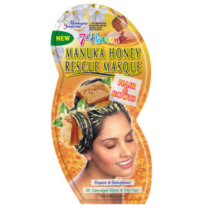 7th Heaven Manuka Honey Hair and Root Rescue Mask with Pulped Coconut Oil and Cold Pressed Abyssian Oil to Strengthen Damaged Roots - Ideal for Dry Hair