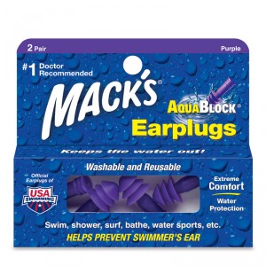 mack's aqua block earplugs