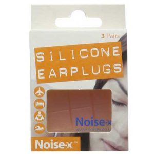 Noise-x Silicone Earplugs - 3 Pairs