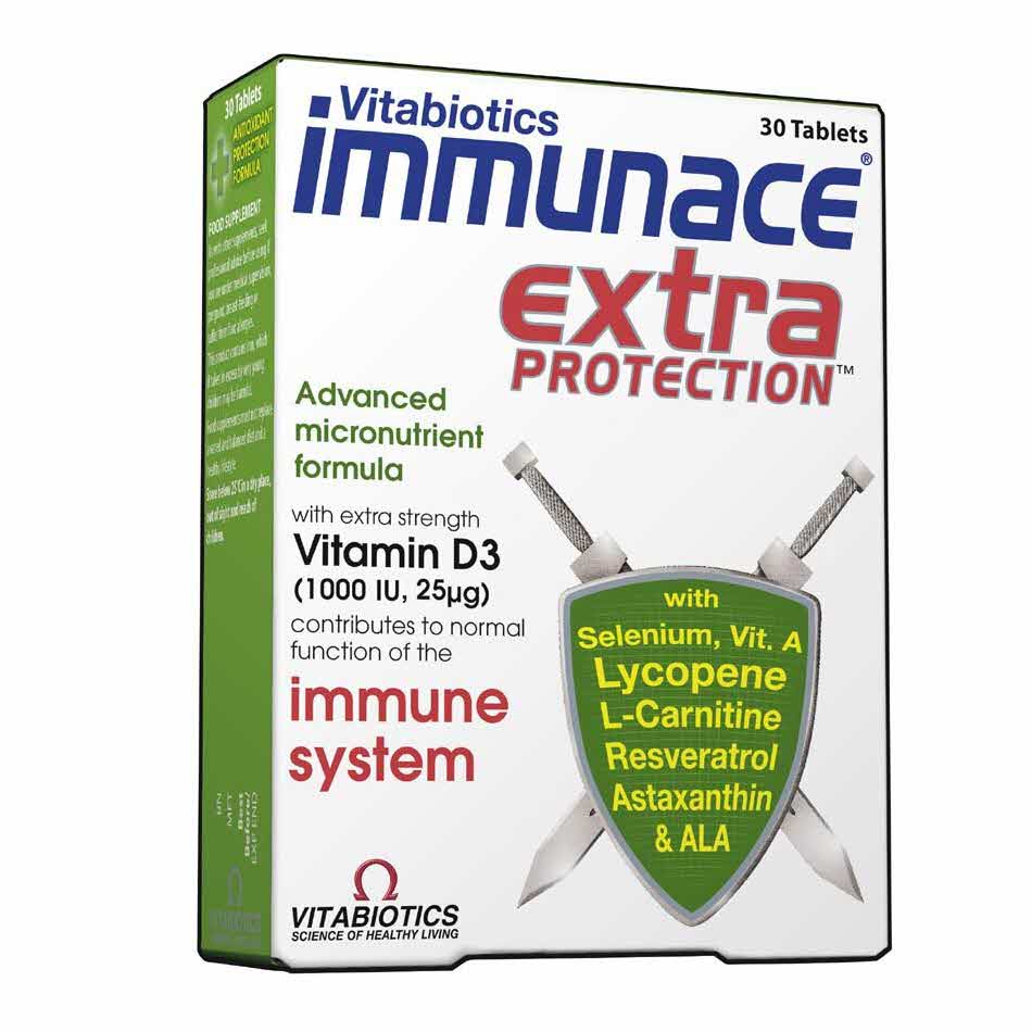 Vitabiotics Immunace Extra Protection 30 Tablets