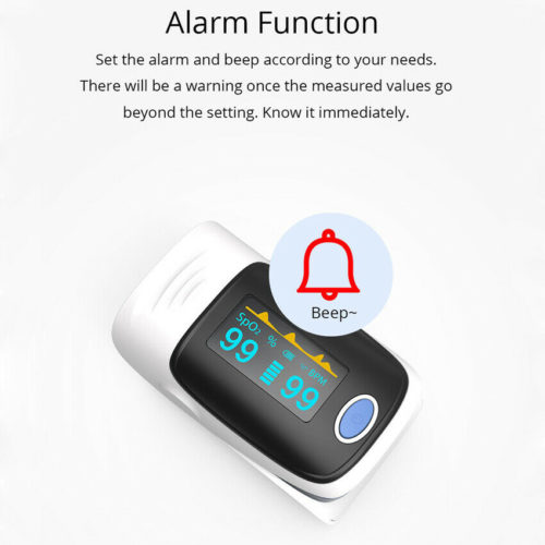 Alarm Function - FA Approved - Finger Pulse Oximeter