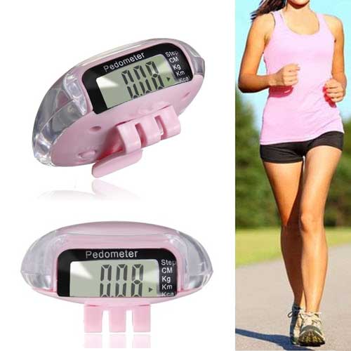 Mini LCD Digital Multi Pedometer - PINK