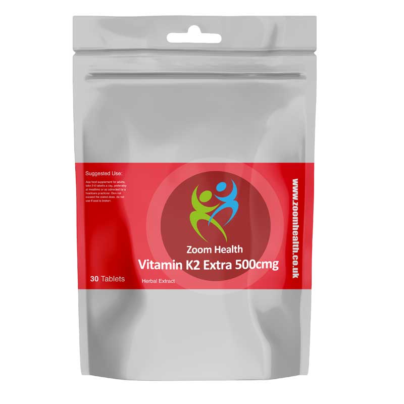 Vitamin K2 Tablets 500mcg High Strength Zoom Health