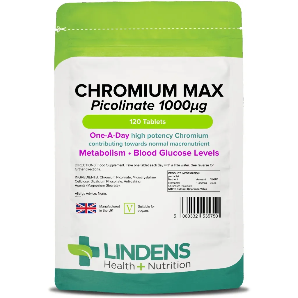 Chromium Max 1000mcg Picolinate Tablets