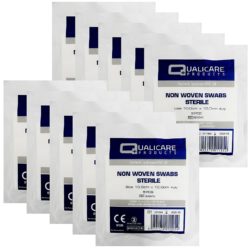 Sterile Non Woven 4 Ply Gauze Swabs - 10cm x 10cm