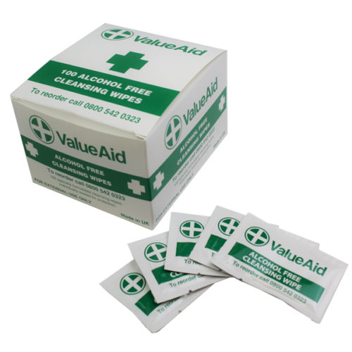 Alcohol Free Moist Cleansing Wipes -  Box of 100