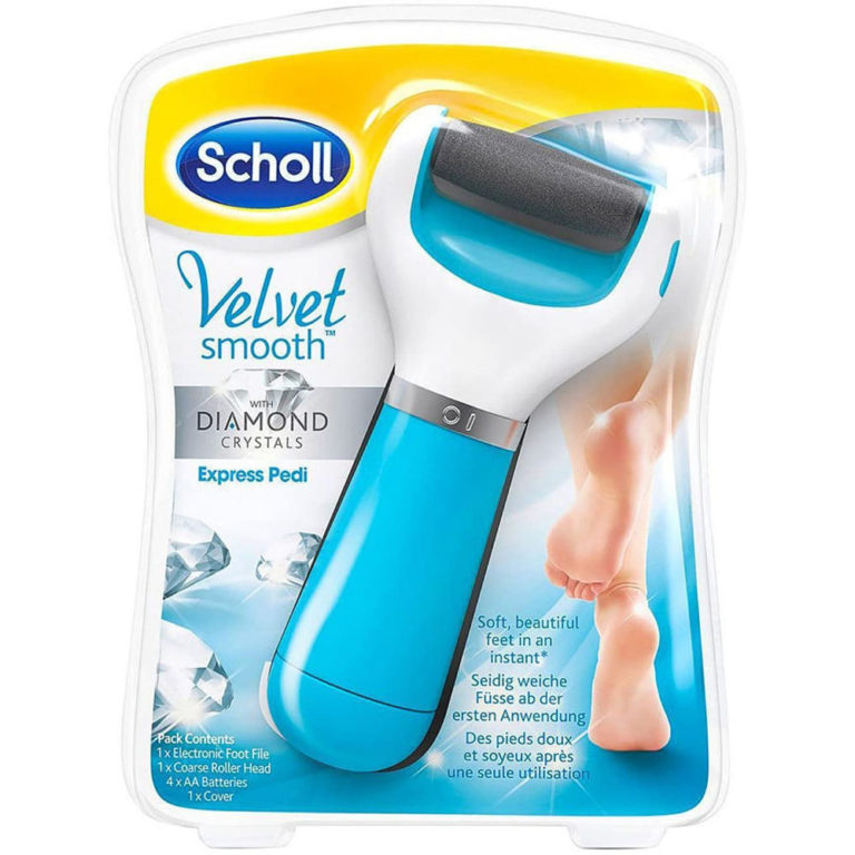 Scholl Velvet Smooth Foot Pedi Hard Skin Remover Blue Zoom Health