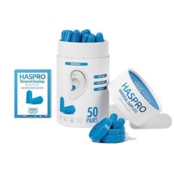 Haspro Earplugs Tube - Blue
