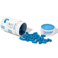 haspro foam earplugs blue