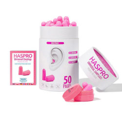 haspro earplugs tube pink