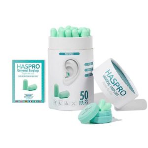 Haspro Foam Earplugs Mint Green