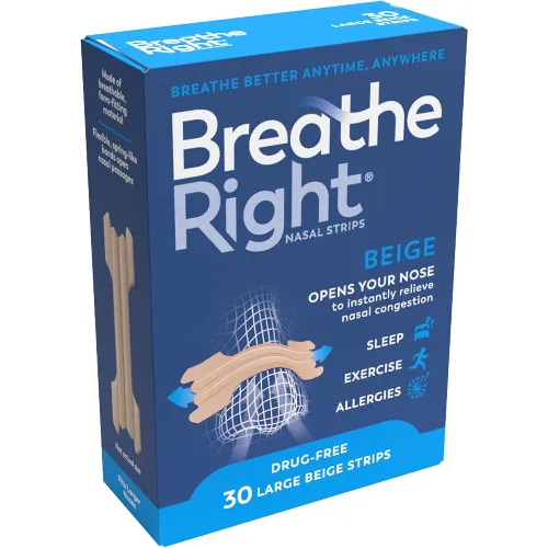 Breathe Right - 30 Large Nasal Strips