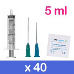 Blue 5ml 40 Pack Injection Kit