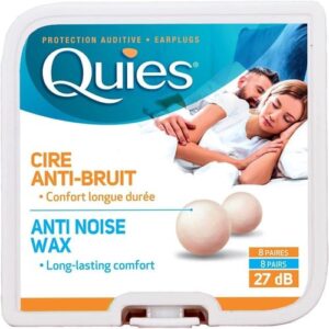 Quies Natural Wax Earplugs - 8 Pairs