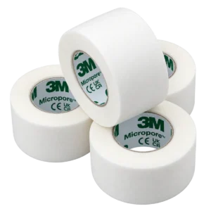 3M Micropore White Surgical Tape – 2.5cm x 9.1m – Pack of 4