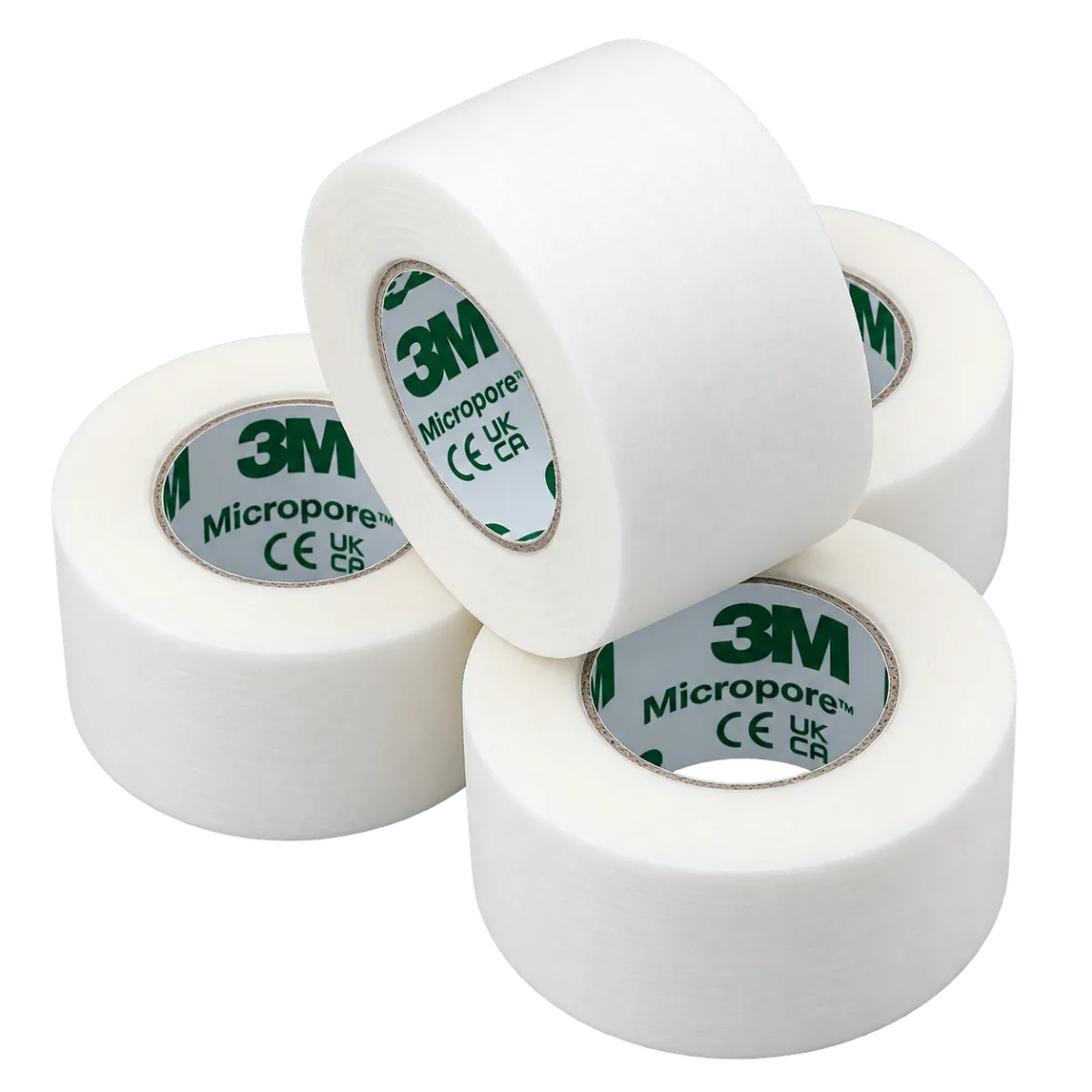 3M Micropore White Surgical Tape – 2.5cm x 9.1m – Pack of 4
