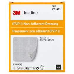 HEA640 - Inadine PVP-I Non-Adherent Dressing - 5cm x 5cm