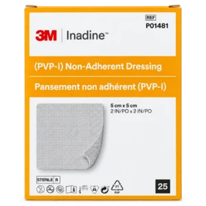 HEA640 - Inadine PVP-I Non-Adherent Dressing - 5cm x 5cm