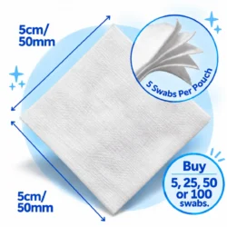 Sterile Non-Woven Gauze Swabs 5cm x 5cm