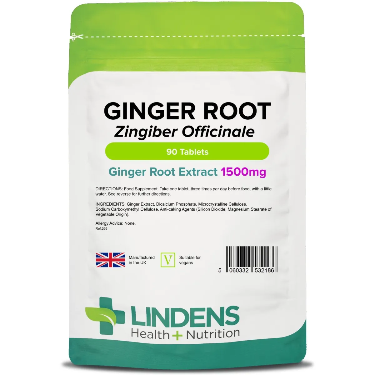Ginger Root 1500mg Tablets